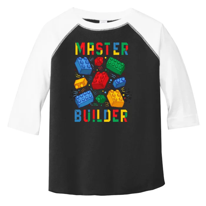 Brick Builder Funny Blocks Master Builder Toddler Fine Jersey T-Shirt