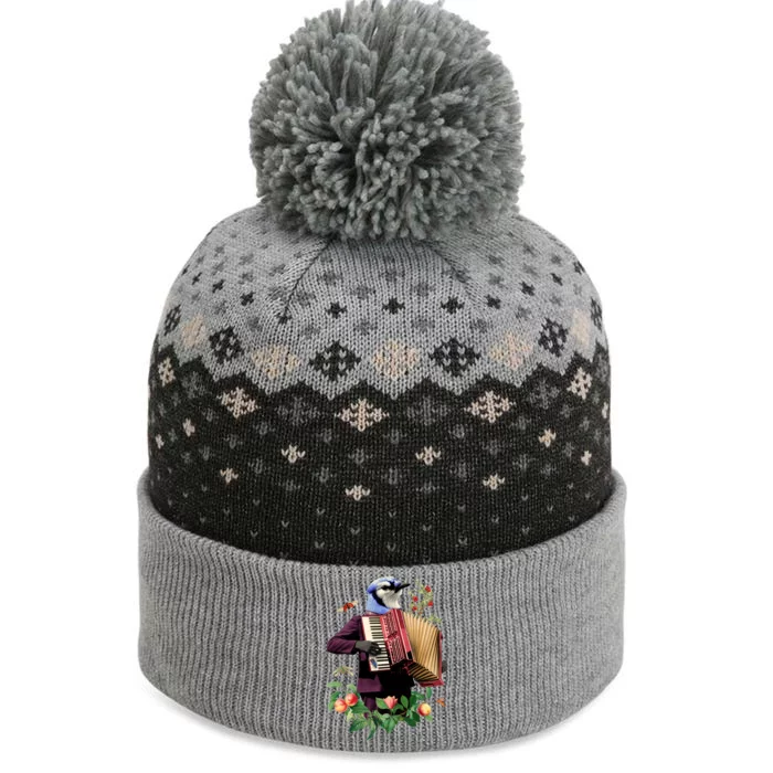 Blue Bird Fancy Animal Musician The Baniff Cuffed Pom Beanie