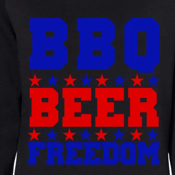 Bbq Beer Freedom Meaningful Gift Womens California Wash Sweatshirt