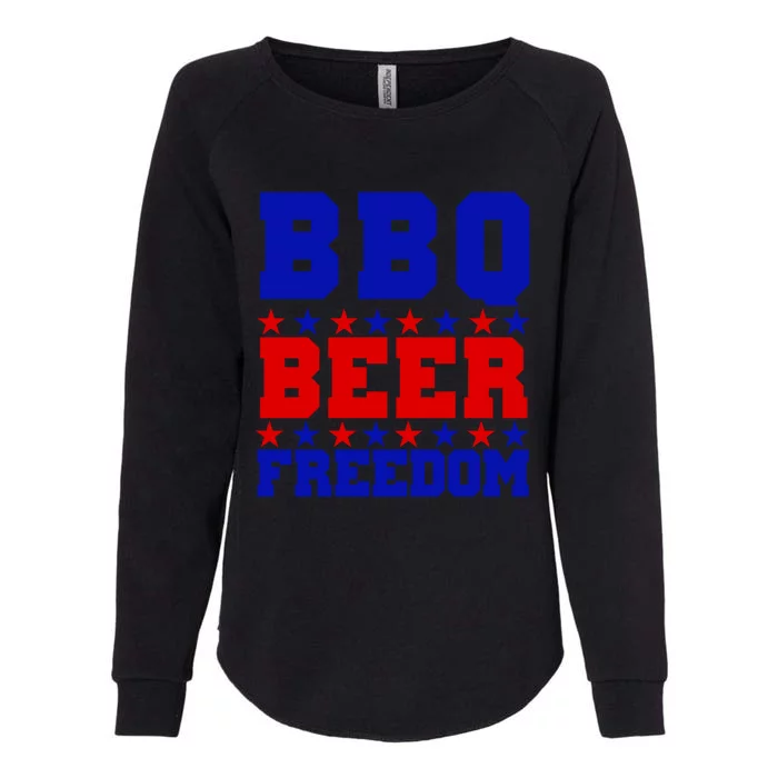 Bbq Beer Freedom Meaningful Gift Womens California Wash Sweatshirt