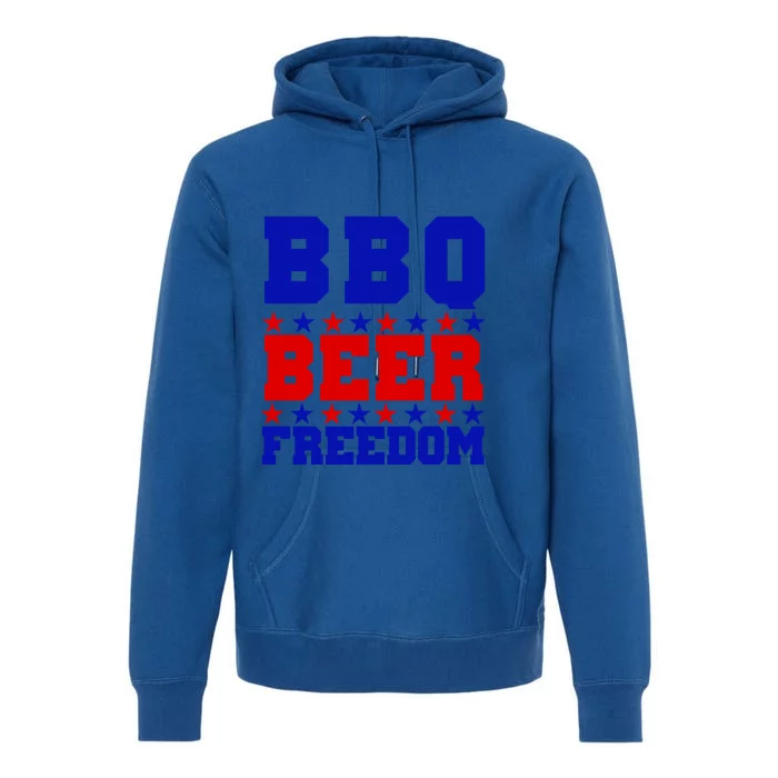 Bbq Beer Freedom Meaningful Gift Premium Hoodie