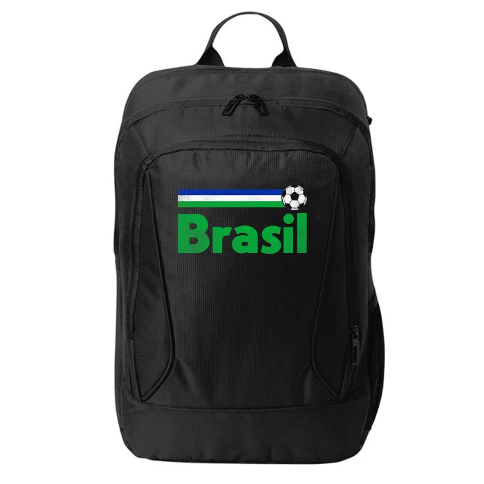 Brasil Brazil Fan Retro Vintage Flag City Backpack