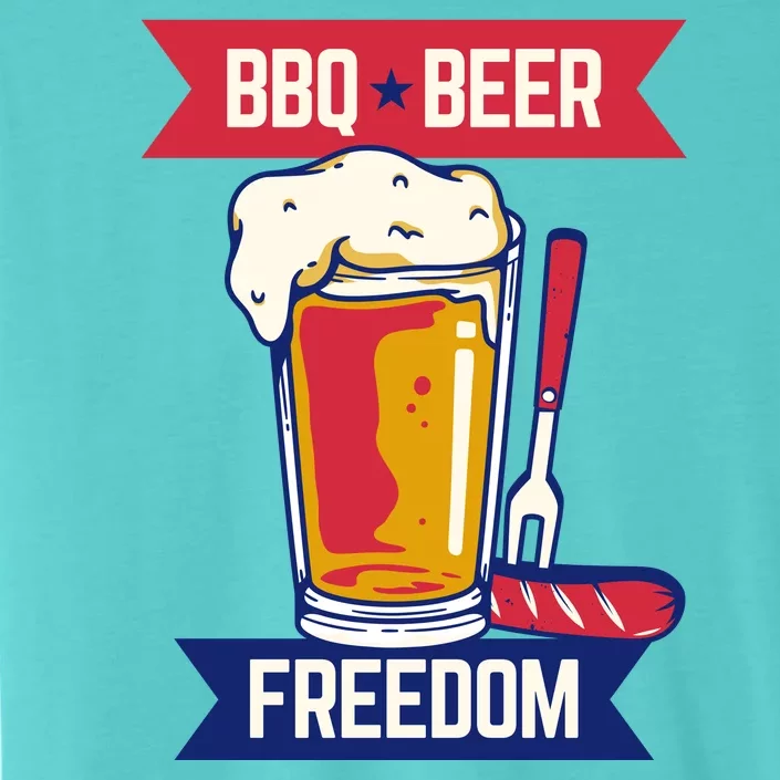 BBQ Beer Freedom America USA Party Summer ChromaSoft Performance T-Shirt