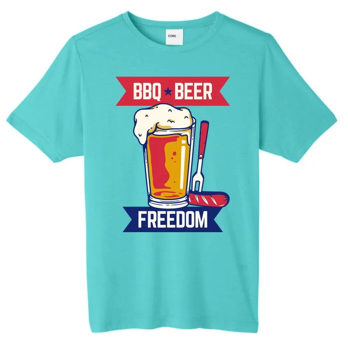 BBQ Beer Freedom America USA Party Summer ChromaSoft Performance T-Shirt