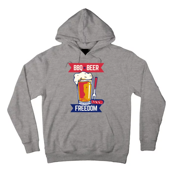 BBQ Beer Freedom America USA Party Summer Tall Hoodie