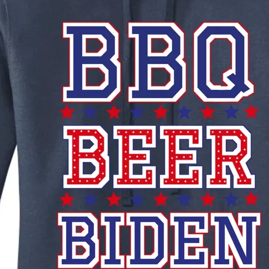 Bbq Beer Freedom Biden Screaming News Guy Election Meaningful Gift Women's Pullover Hoodie