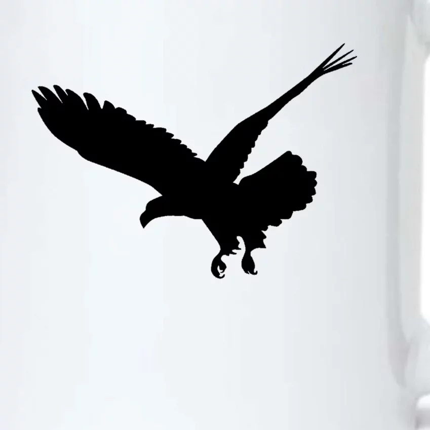 Beautiful Black Flying Eagle Bird Silhouette Gift Black Color Changing Mug