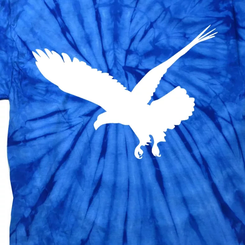 Beautiful Black Flying Eagle Bird Silhouette Gift Tie-Dye T-Shirt