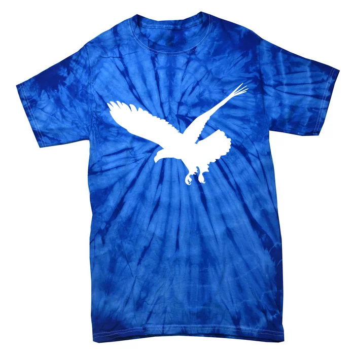 Beautiful Black Flying Eagle Bird Silhouette Gift Tie-Dye T-Shirt