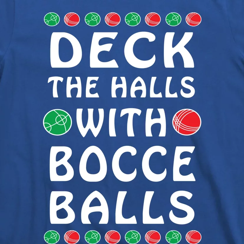 Bocce Balls Funny Italian Christmas Cute Gift T-Shirt