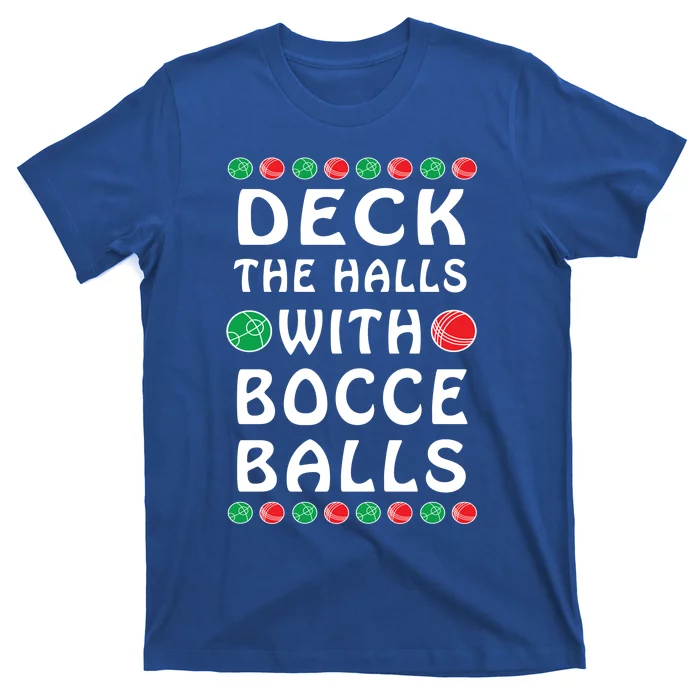 Bocce Balls Funny Italian Christmas Cute Gift T-Shirt