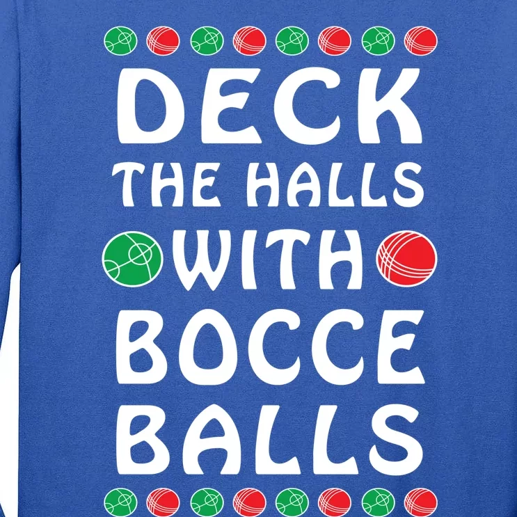 Bocce Balls Funny Italian Christmas Cute Gift Tall Long Sleeve T-Shirt