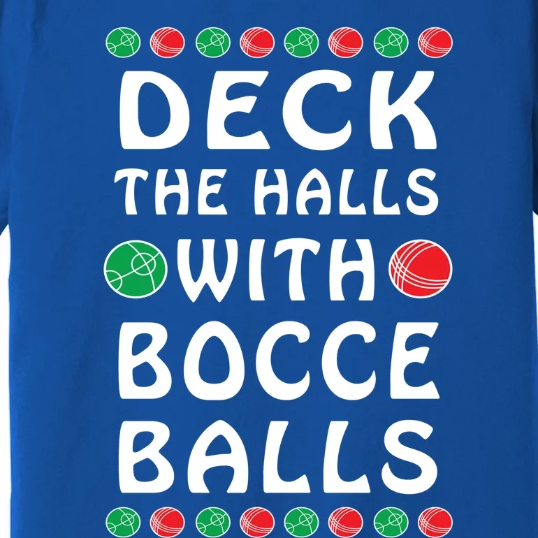 Bocce Balls Funny Italian Christmas Cute Gift Premium T-Shirt