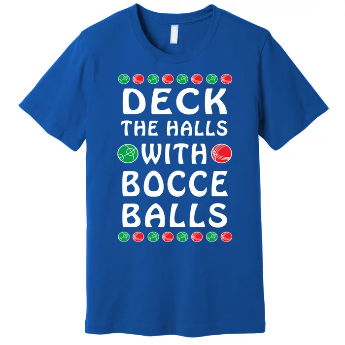 Bocce Balls Funny Italian Christmas Cute Gift Premium T-Shirt