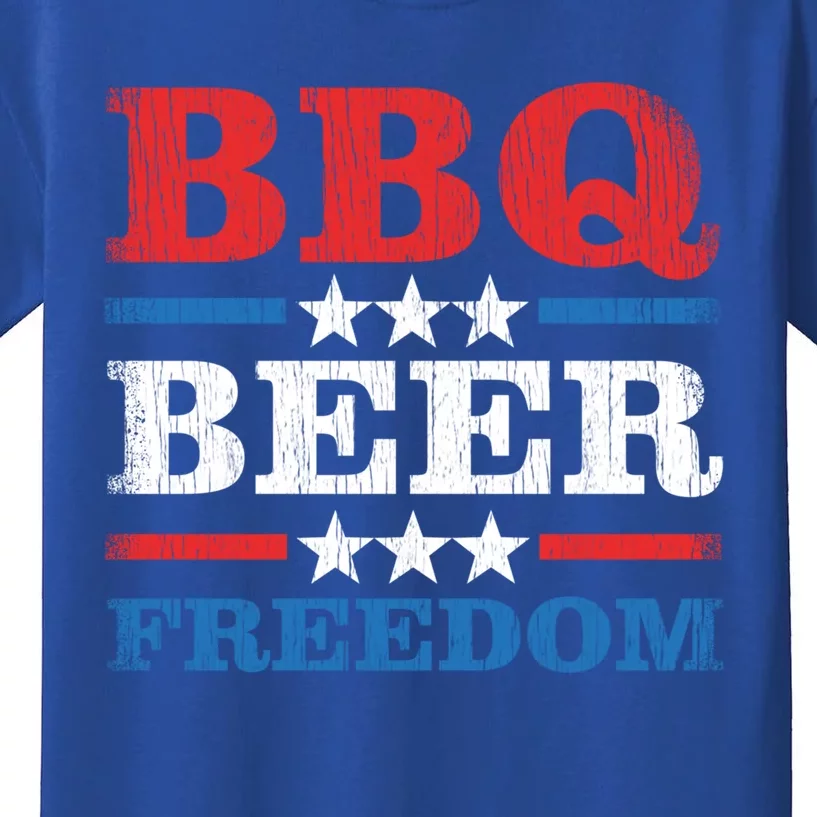 Bbq Beer Freedom Usa Party Gift Great Gift Kids T-Shirt