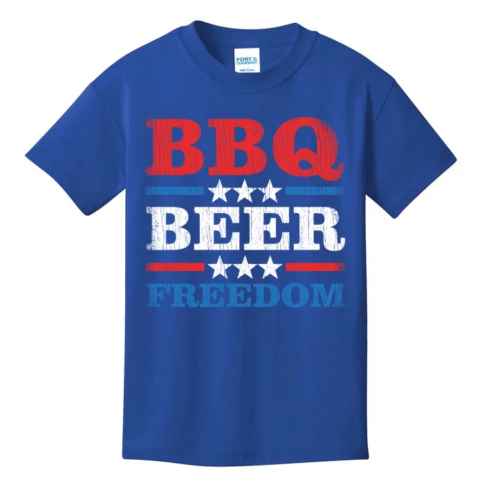 Bbq Beer Freedom Usa Party Gift Great Gift Kids T-Shirt