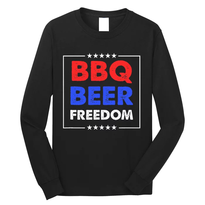 BBQ Beer Freedom Long Sleeve Shirt