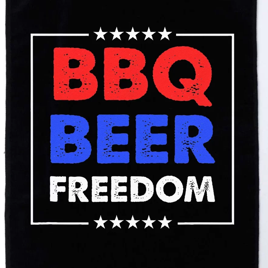 BBQ Beer Freedom Platinum Collection Golf Towel