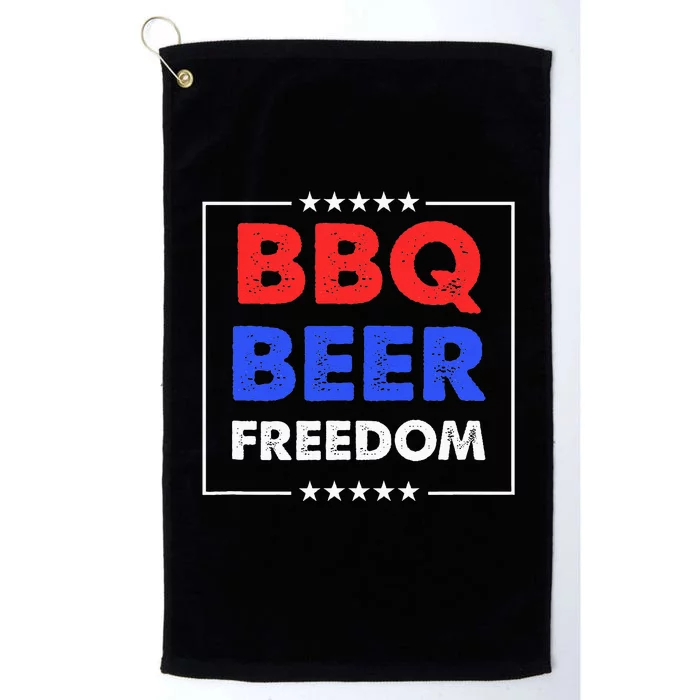 BBQ Beer Freedom Platinum Collection Golf Towel