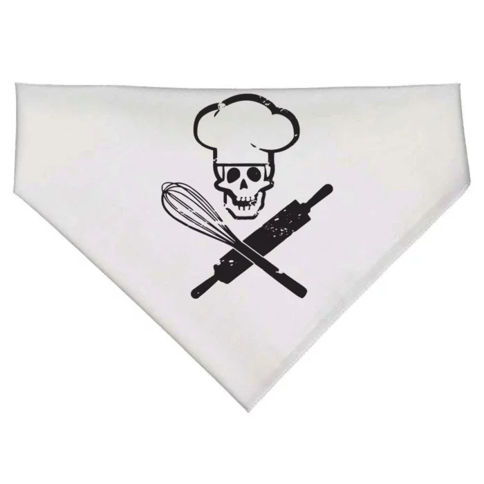 Badass Baker Funny Baking I Love Baking Humor USA-Made Doggie Bandana