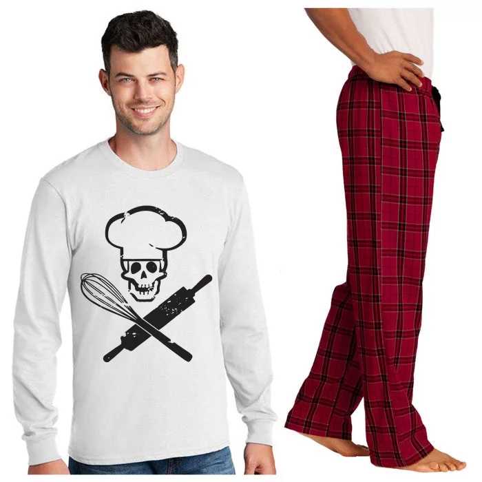 Badass Baker Funny Baking I Love Baking Humor Long Sleeve Pajama Set