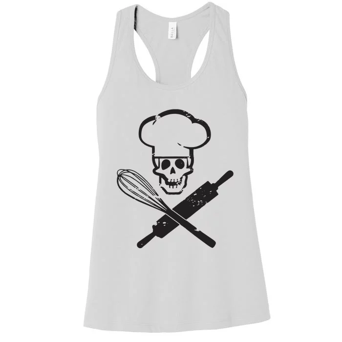 Badass Baker Funny Baking I Love Baking Humor Women's Racerback Tank