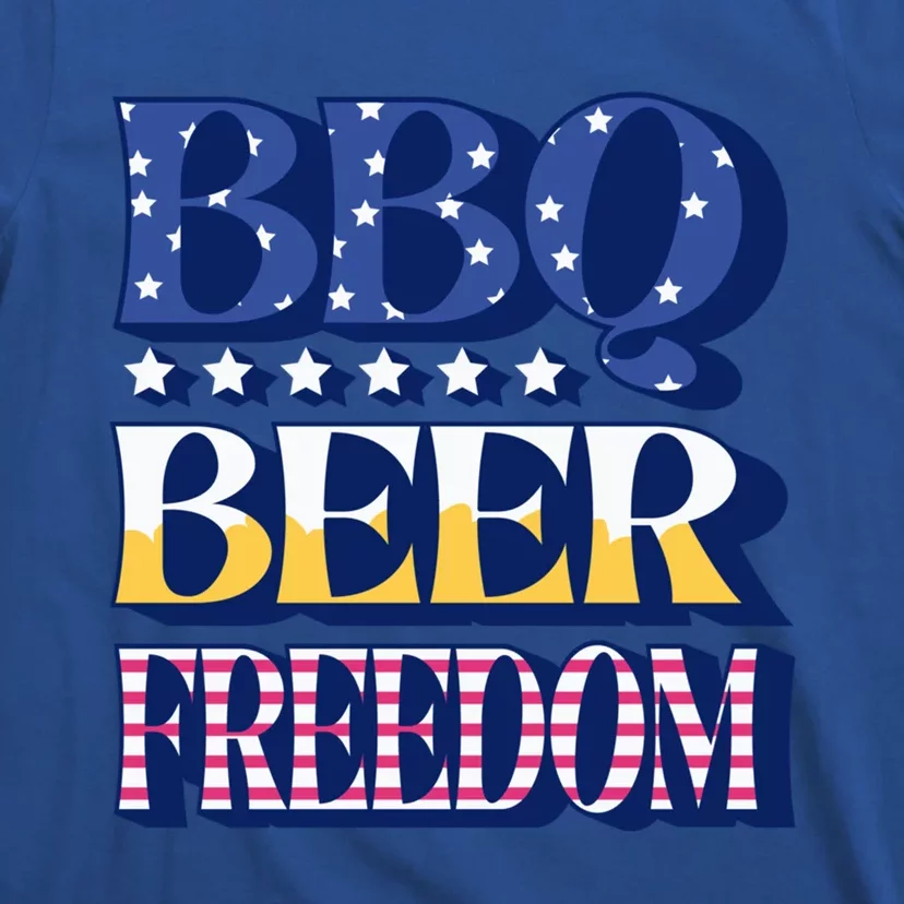 Bbq Beer Freedom Food Fun Gift T-Shirt