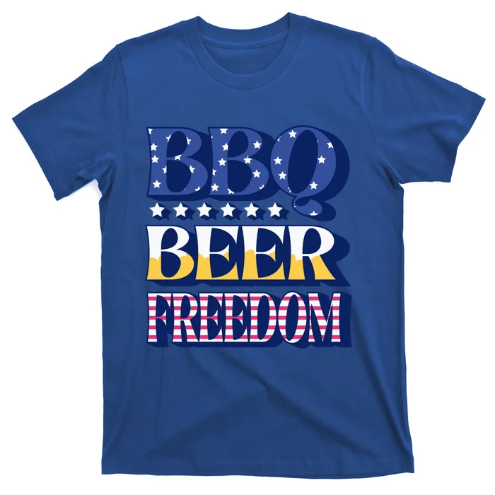 Bbq Beer Freedom Food Fun Gift T-Shirt