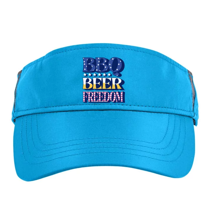 Bbq Beer Freedom Food Fun Gift Adult Drive Performance Visor