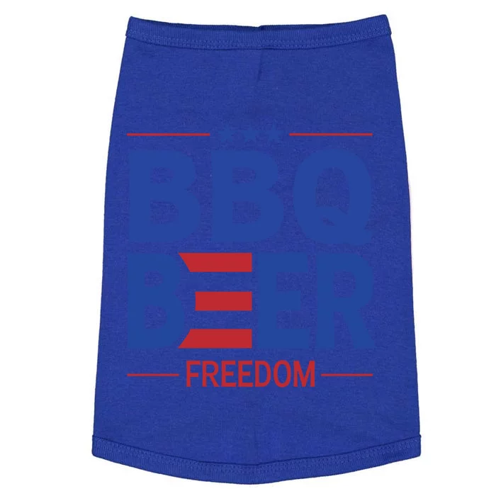 Bbq Beer Freedom Funny America 2020 Proud American Gift Doggie Tank