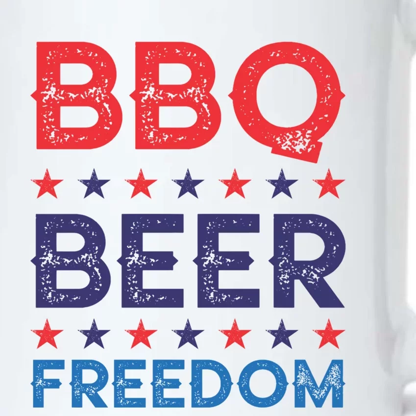 Bbq Beer Freedom Funny America Usa Party 4th Of July Summer Gift Black Color Changing Mug