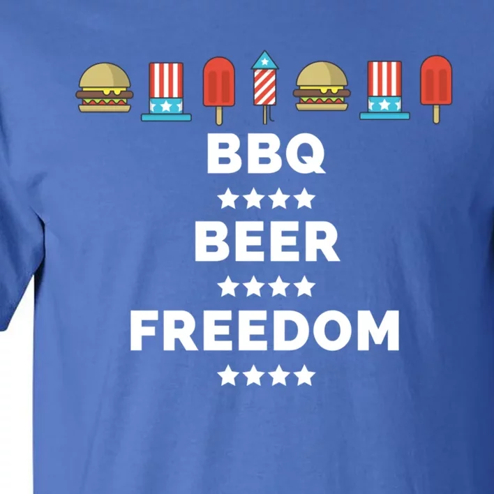 Bbq Beer Freedom Gift Tall T-Shirt