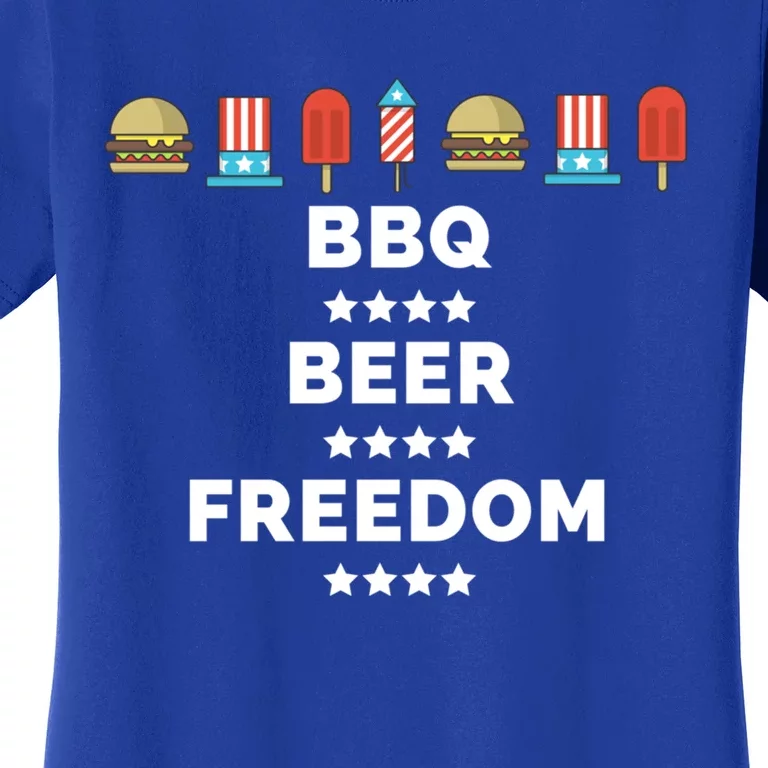 Bbq Beer Freedom Gift Women's T-Shirt