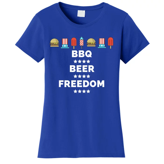 Bbq Beer Freedom Gift Women's T-Shirt