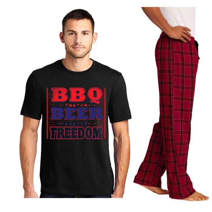 Bbq Beer Freedom Gift Pajama Set