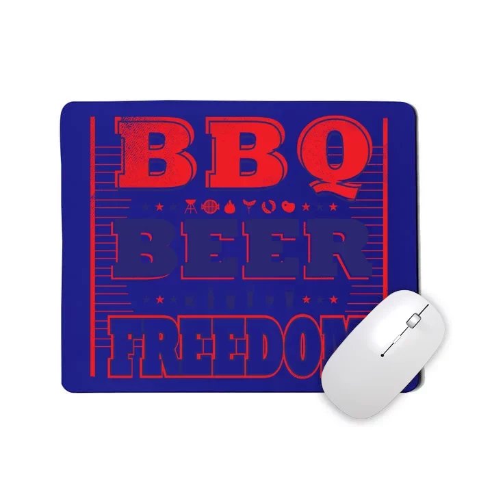 Bbq Beer Freedom Gift Mousepad