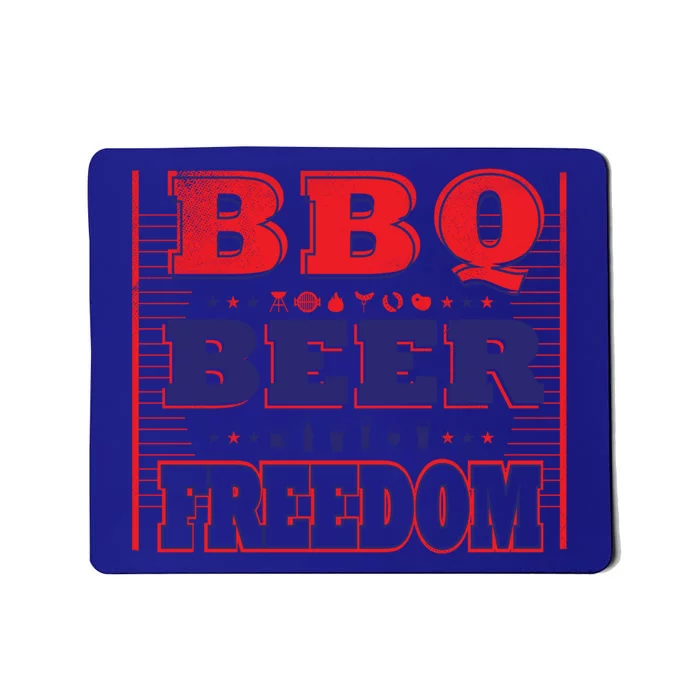 Bbq Beer Freedom Gift Mousepad