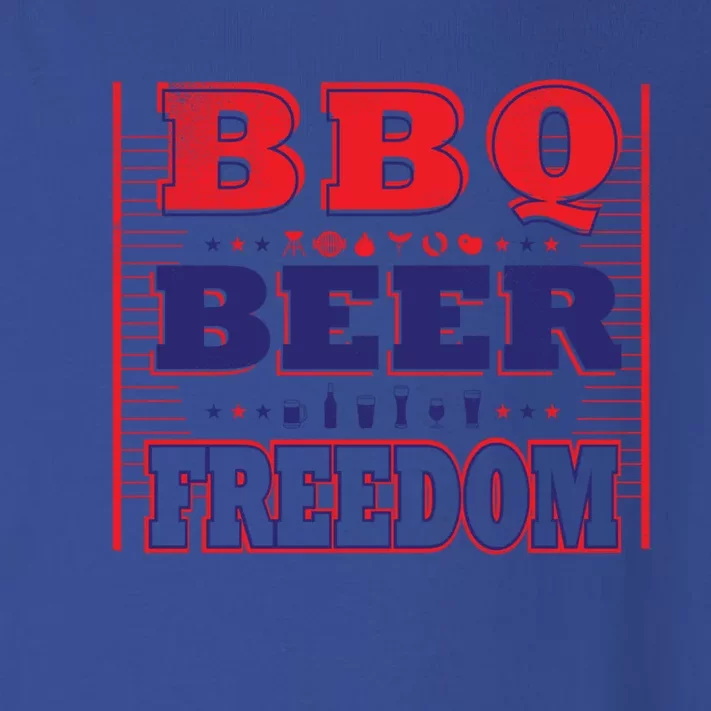 Bbq Beer Freedom Gift Toddler Long Sleeve Shirt