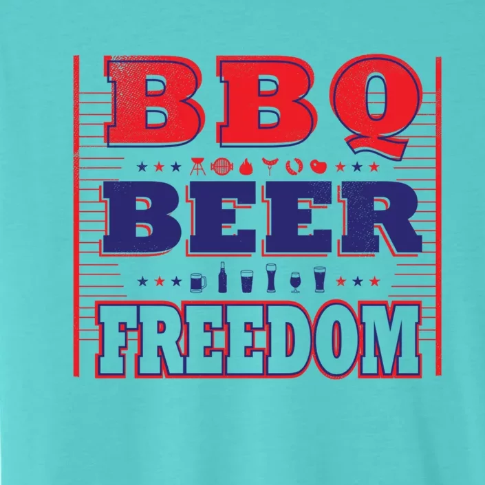 Bbq Beer Freedom Gift ChromaSoft Performance T-Shirt