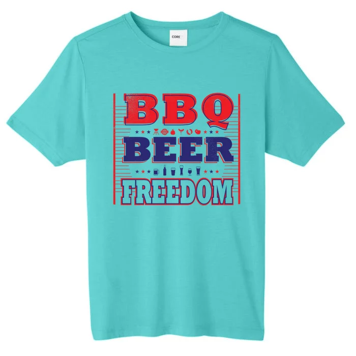 Bbq Beer Freedom Gift ChromaSoft Performance T-Shirt