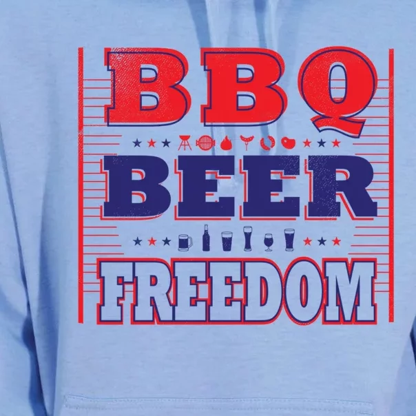 Bbq Beer Freedom Gift Unisex Surf Hoodie