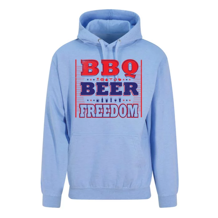 Bbq Beer Freedom Gift Unisex Surf Hoodie