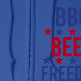 Bbq Beer Freedom Gift Full Zip Hoodie