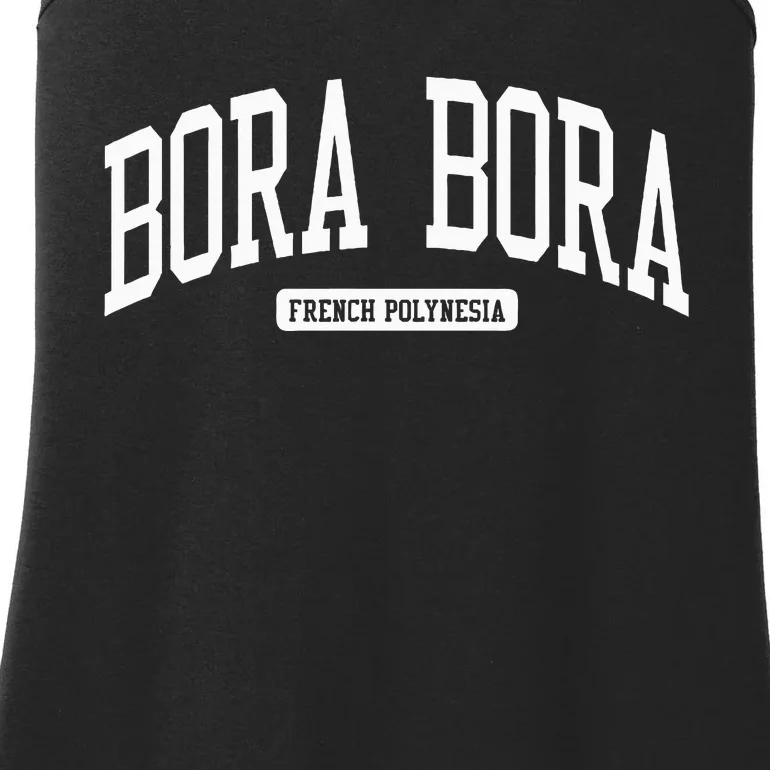 Bora Bora French Polynesia College University Style Ladies Essential Tank