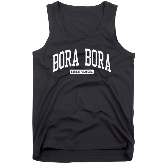 Bora Bora French Polynesia College University Style Tank Top