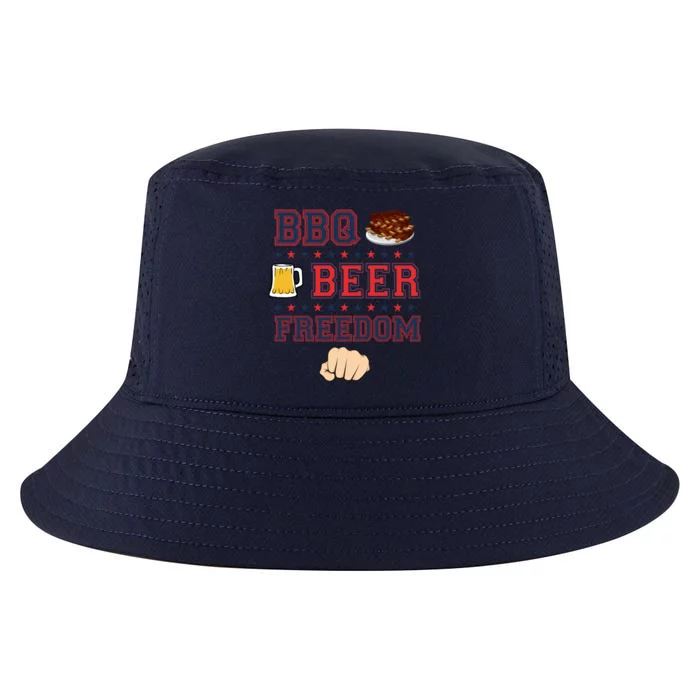 Bbq Beer Freedom Grilling Dad Uncle Trucker Funny Gift Cute Gift Cool Comfort Performance Bucket Hat