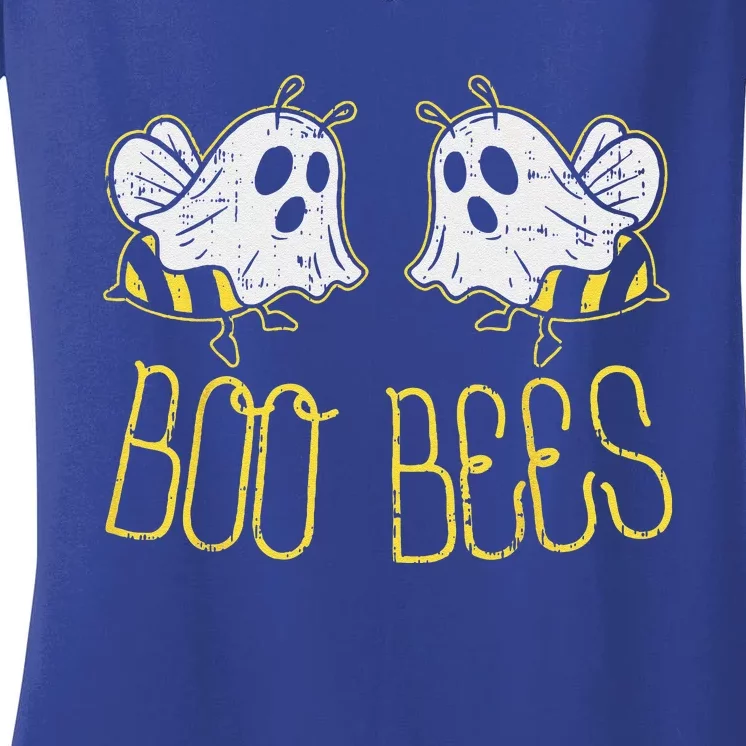 Boo Bees Funny Couples Halloween Costume For Her Women's V-Neck T-Shirt