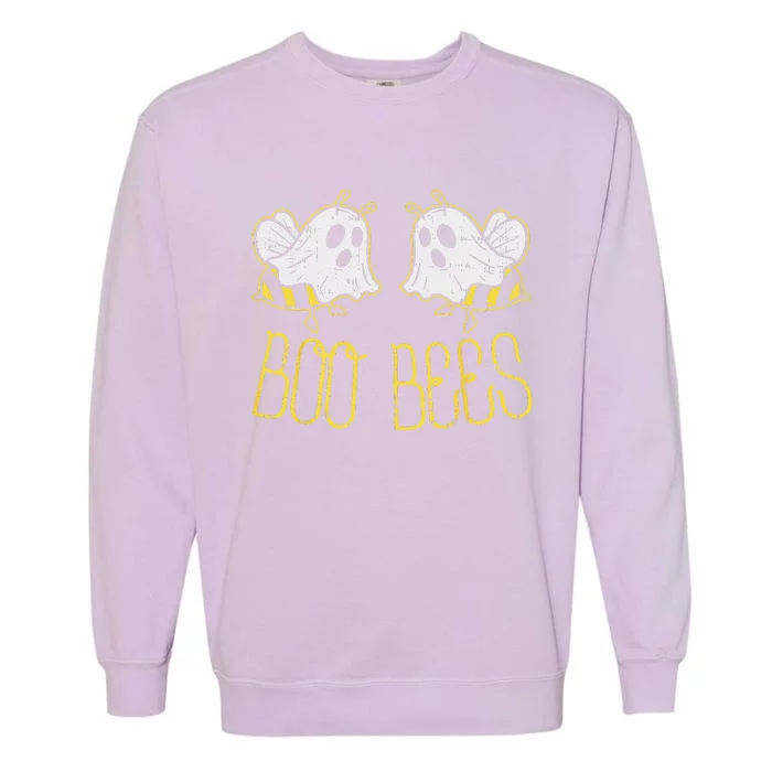 Boo Bees Funny Couples Halloween Costume For Her Garment-Dyed Sweatshirt