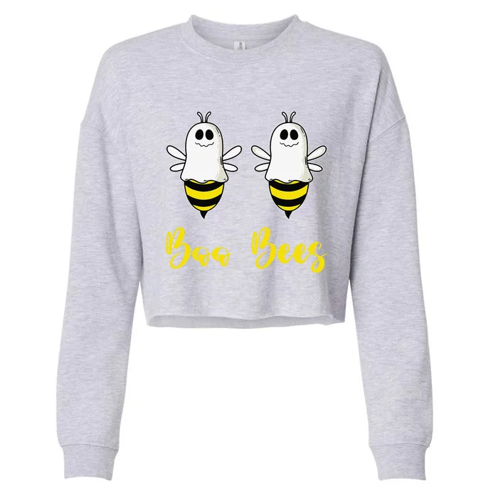 Boo Beez Funny Bee Halloween Costume Bees Cropped Pullover Crew