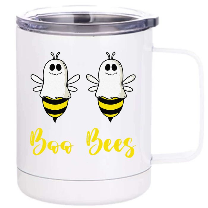 Boo Beez Funny Bee Halloween Costume Bees Front & Back 12oz Stainless Steel Tumbler Cup